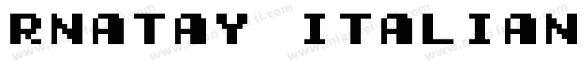 RNATAY ItalianPlateN字体转换